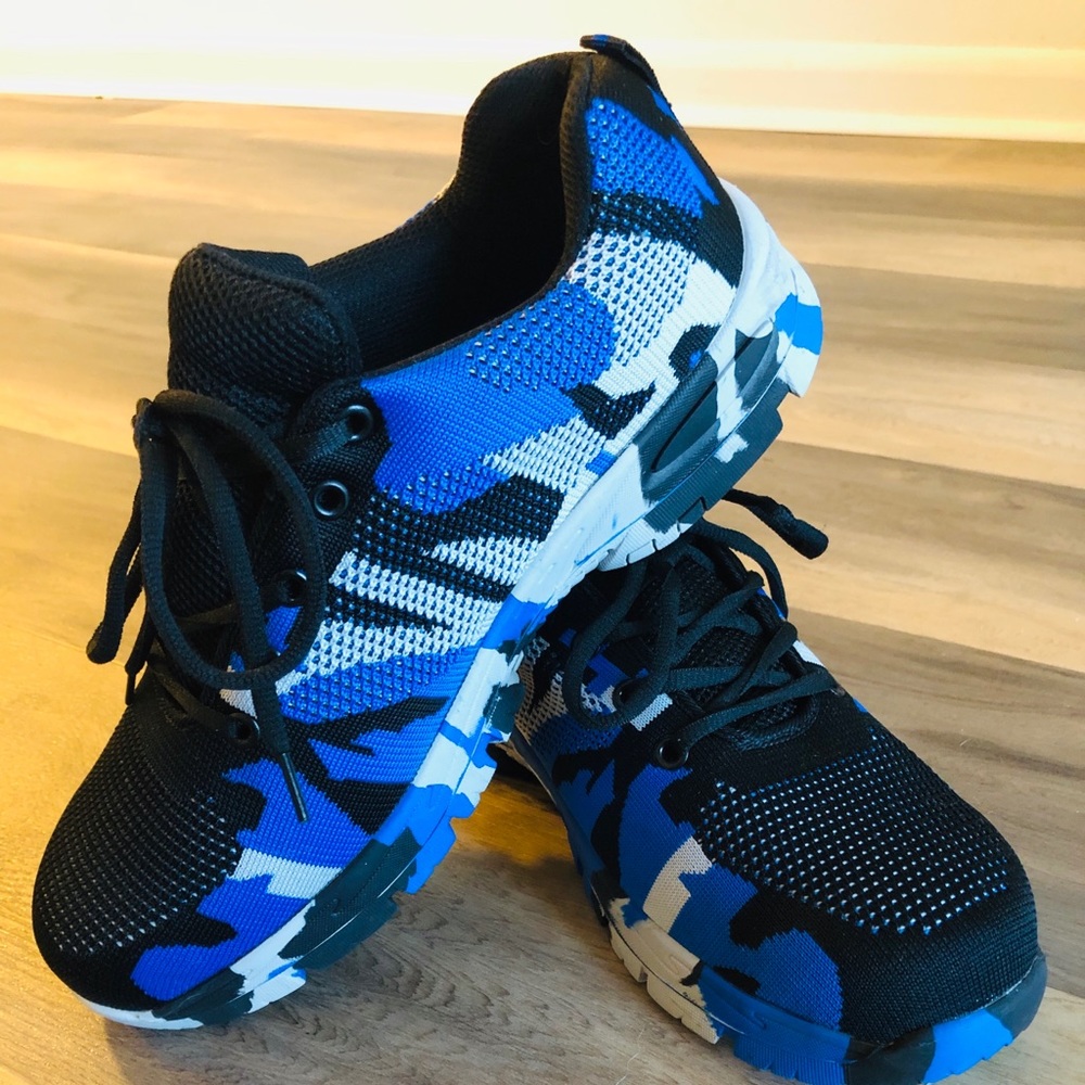 Blue Camo Shoes